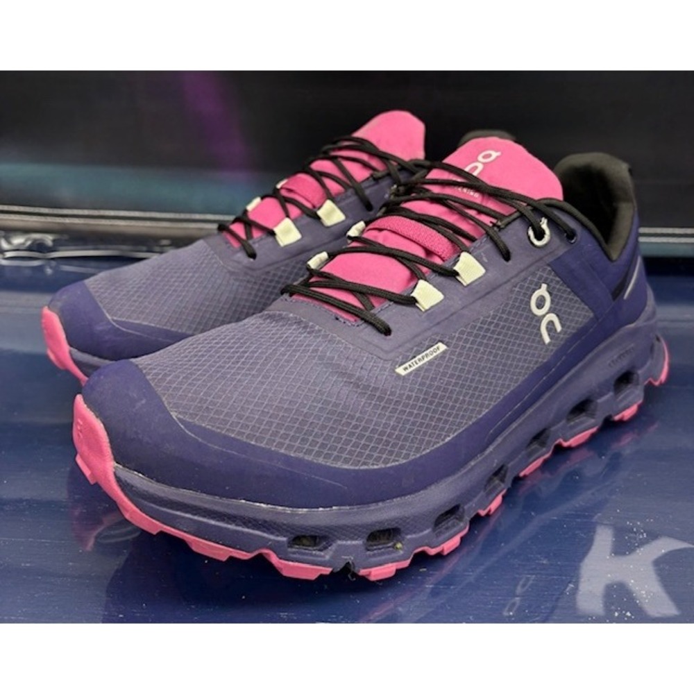 On Cloudvista Waterproof Blue/Purple Pink 74.98275 Womens sneakers size 8.5